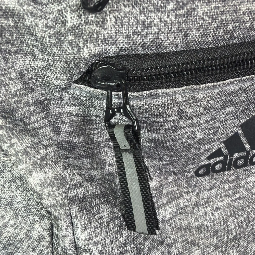 Adidas Grey Soccer Backpack Athletic Sports Bag Durable Lightweight Travel Gear